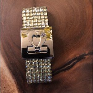 Silver and Gold Rhinestone 7-1/2” Adorable Bracelet